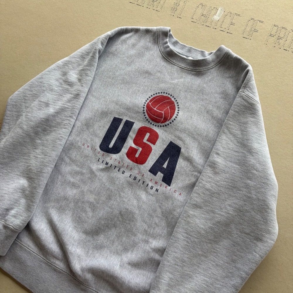 Vintage 90s Independent USA Volleyball Crewneck Sweatshirt